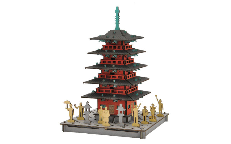 Five-Story Pagoda red